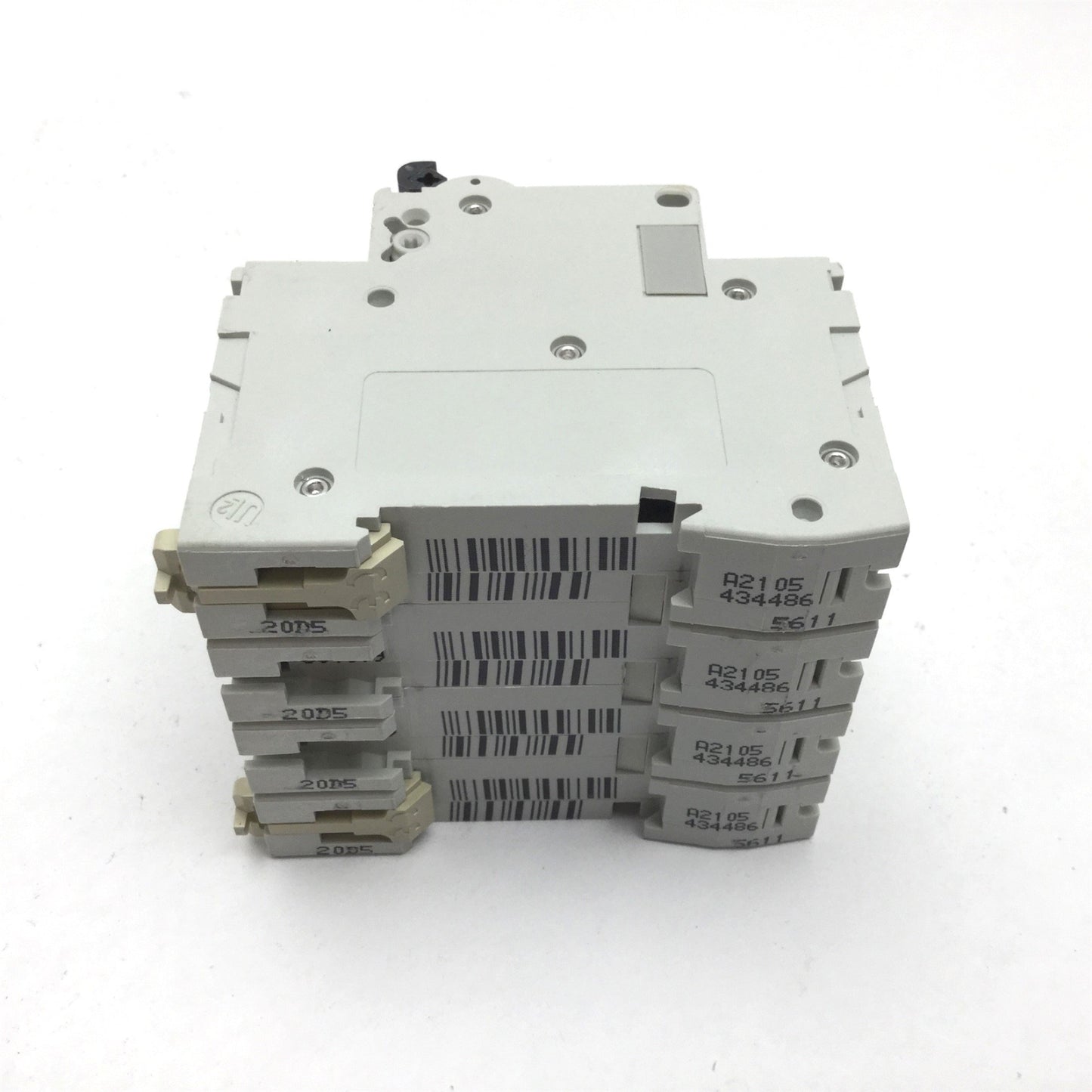 Used Merlin Gerin 24486 Multi9 C60 Circuit Breaker, 4-Pole, Type C, Rating: 20A