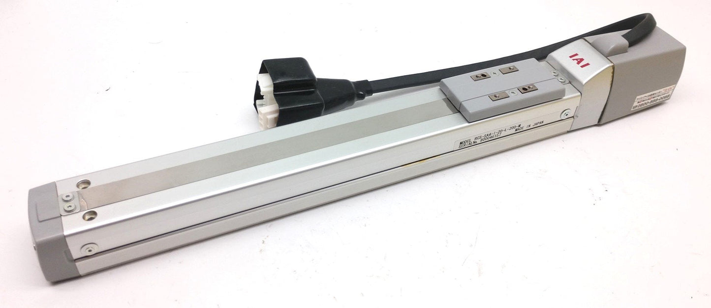 Used IAI Robo Cylinder RCS-SA4-I-20-L-200-N Slide Type, Width 40mm, With Cables
