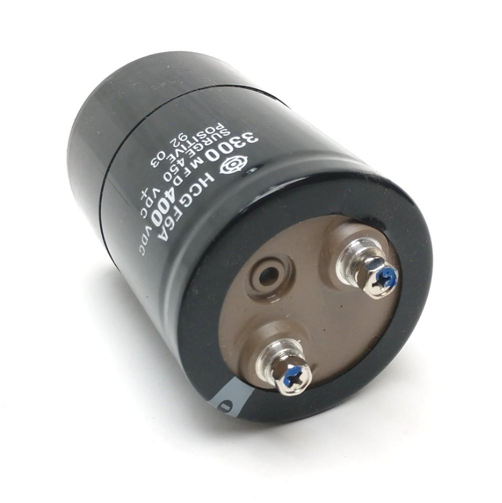 Used Hitachi HCGF6A Capacitor, Rating: 3300 MFD, Surge: 450VDC, Voltage: 400VDC