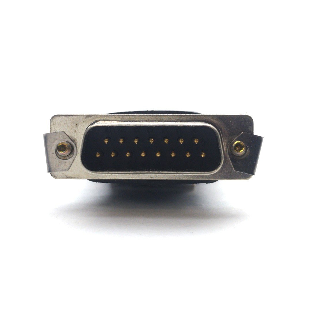 Used Adept 10356-10370 CIM to MCPII Teach Pendant Dongle, 15-Pin D-Sub Male/Female