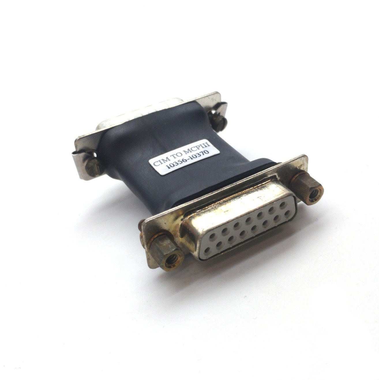 Used Adept 10356-10370 CIM to MCPII Teach Pendant Dongle, 15-Pin D-Sub Male/Female
