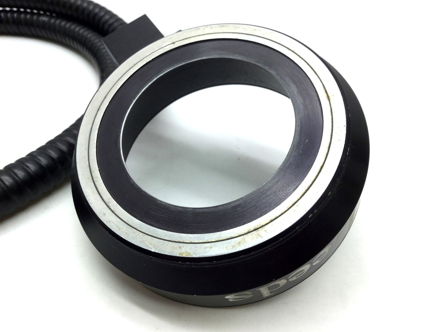Used Leeds Fiber Optic Microscope Light Ring, ID: 50mm, 38" Length, 15.8mm Input