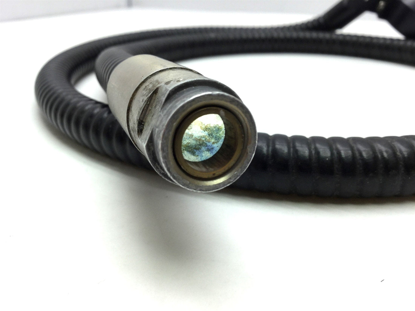 Used Leeds Fiber Optic Microscope Light Ring, ID: 50mm, 38" Length, 15.8mm Input