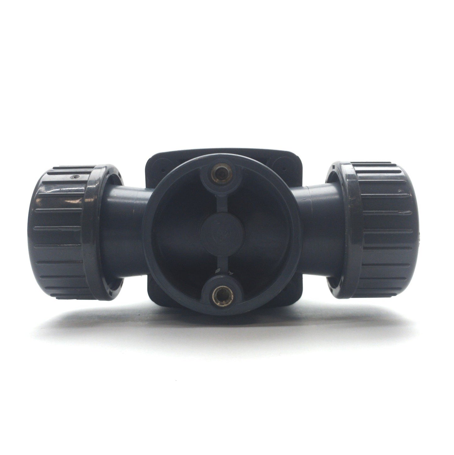 Used Burkert 42008 Solenoid Diaphragm Valve, 2-Way, NC, 7-85PSI, 1" True Union, 24VDC