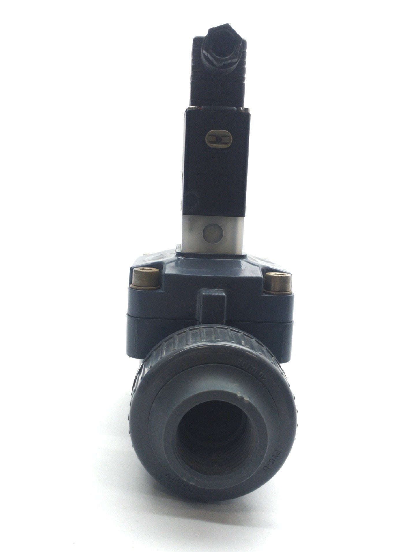 Used Burkert US07585 Solenoid Diaphragm Valve, 2-Way, NC/NO, 7-87PSI, 1"NPT , 24VDC