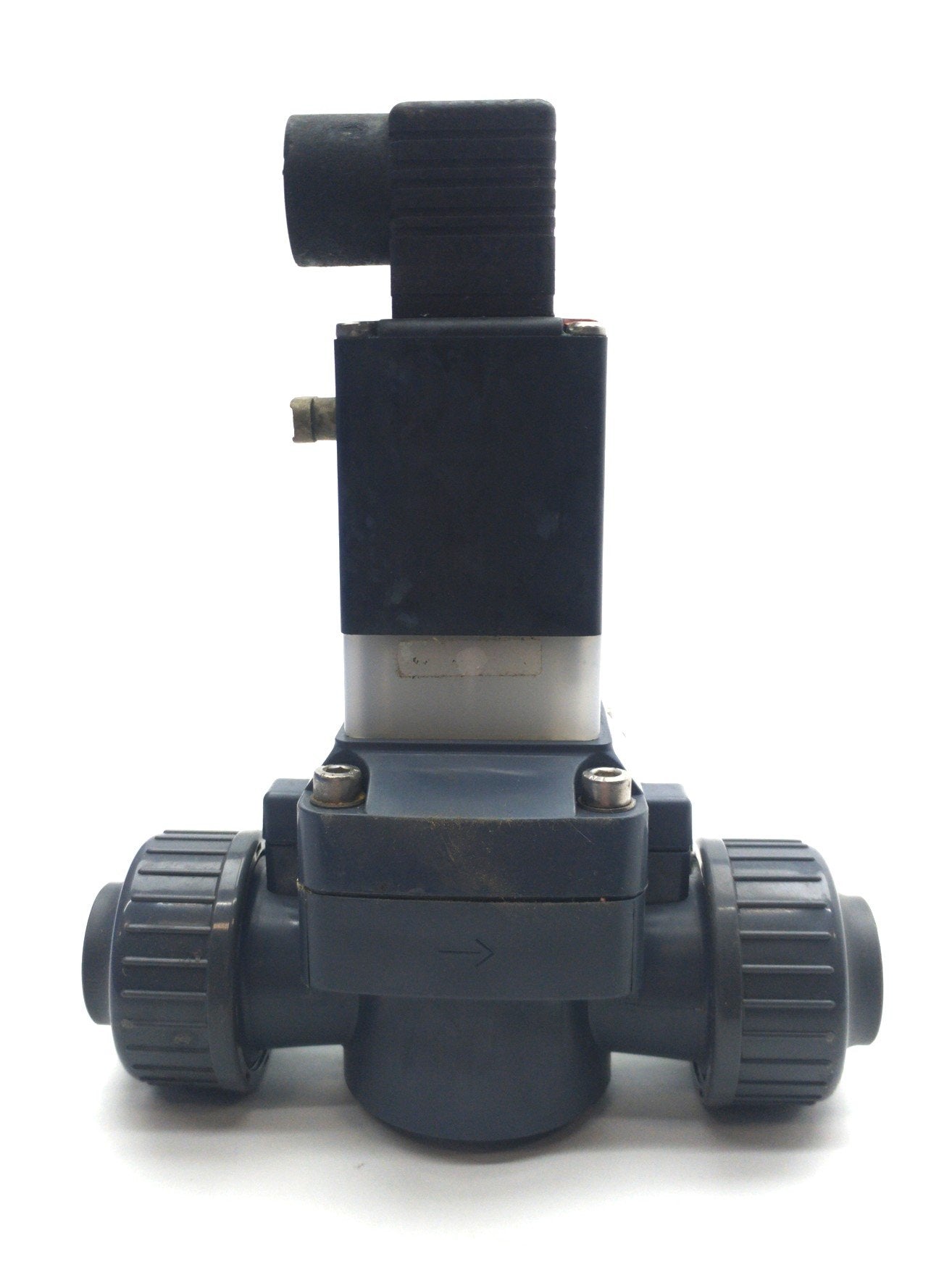 Used Burkert 454573 Solenoid Diaphragm Valve, 2-Way, NC/NO, 7-87PSI, 1/2"NPT, 24VDC