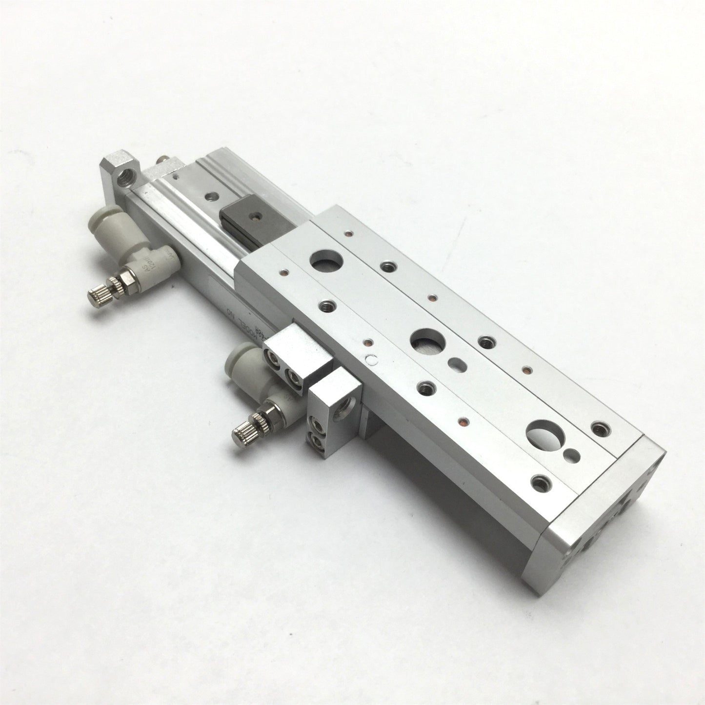 Used SMC MXS6-40 Pneumatic Slide Table, Stroke: 40mm, Bore: 6mm, 0.15-0.7MPa