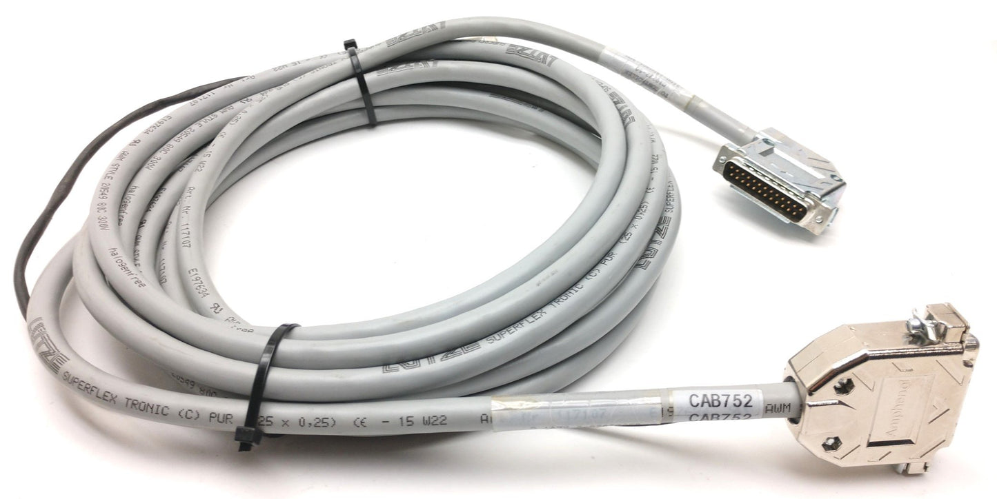 Used Aerotech 630D1928-2 Configured Brushless Motor Feedback Cable, Rev C, Length 17'