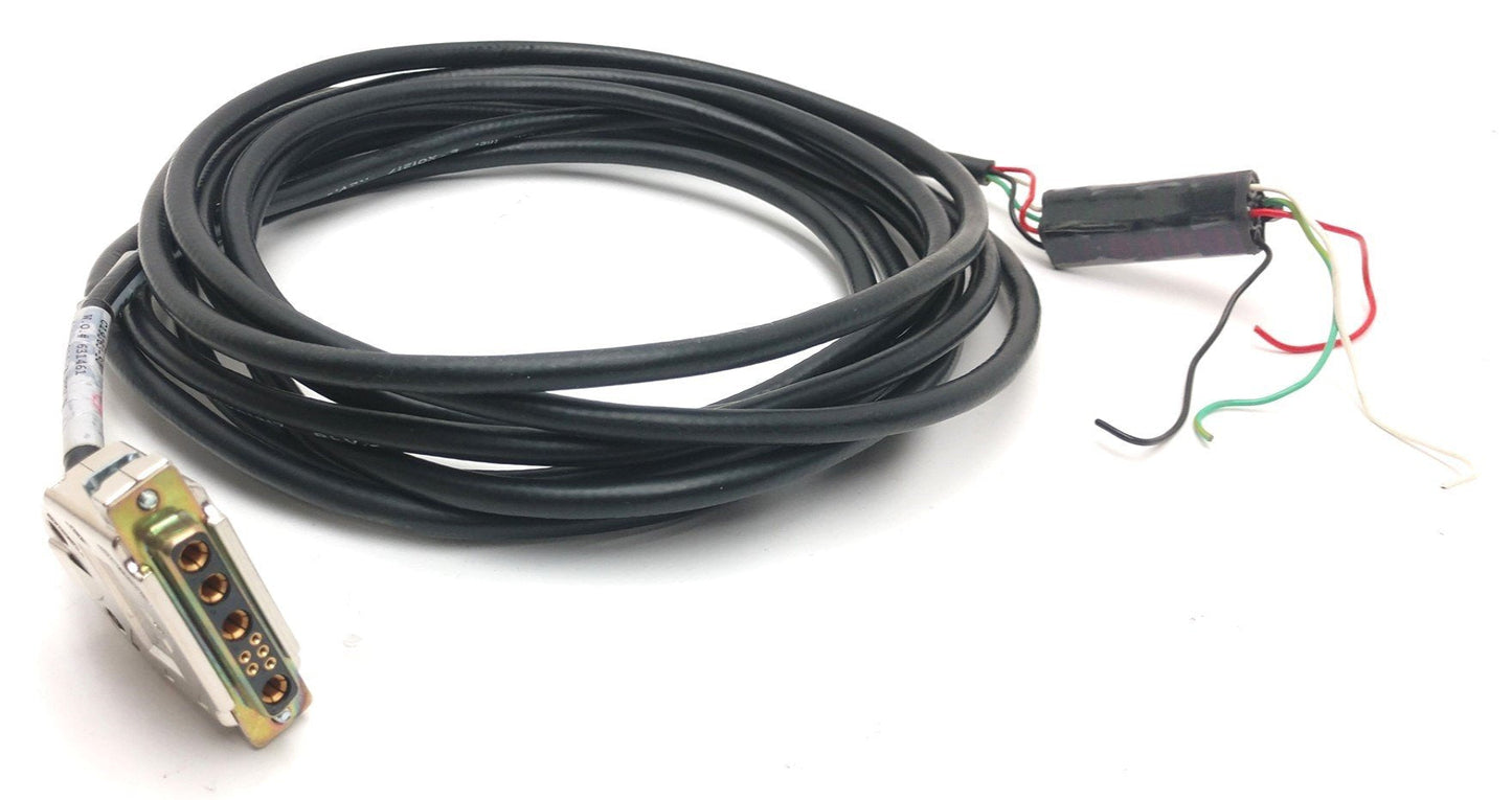 Used Aerotech 630C1936-3 Rev A NDrive Motor Power Cable, Combo-D D-Sub, 18' Long