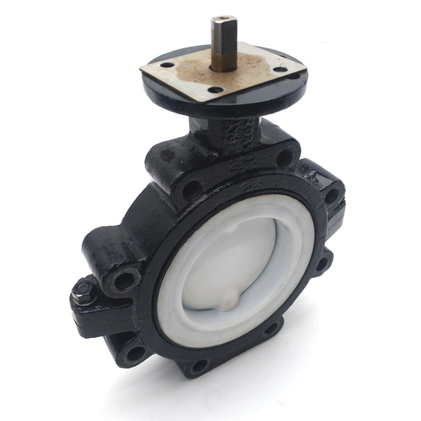 Used Crane 04 Centerline Butterfly Valve, 4", 1/4 Turn, EPDM/PTFE, 7 1/2" C2C Flange