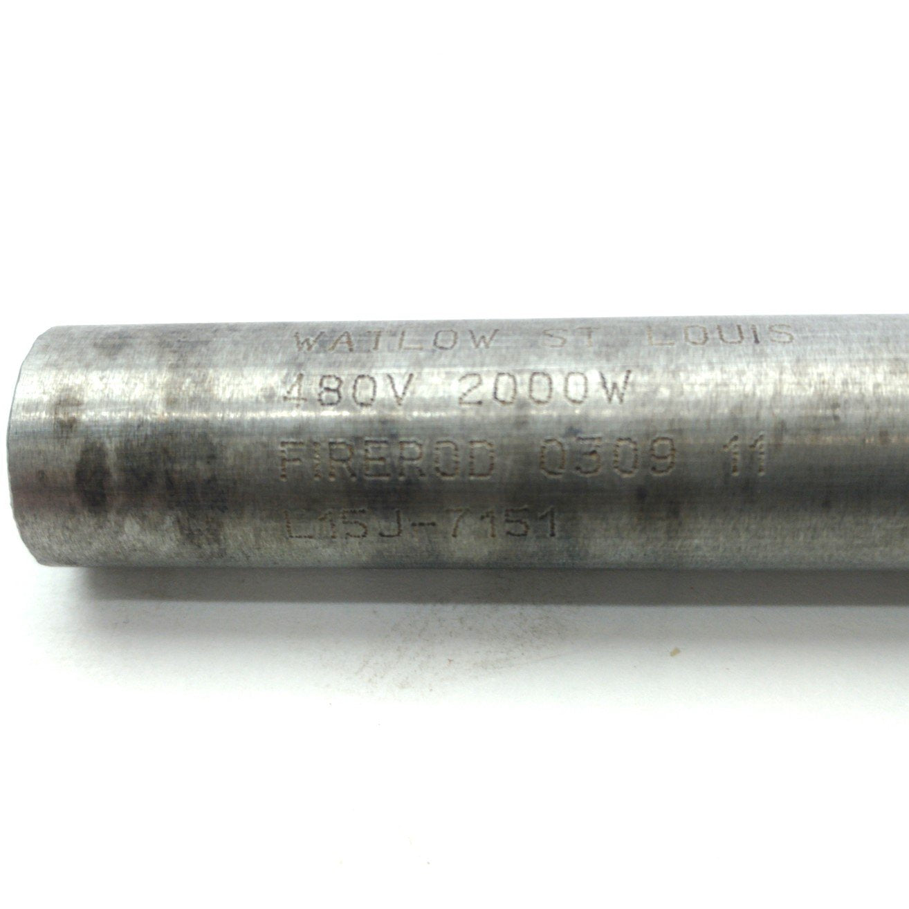 Used Watlow L15J-7151 Firerod Cartridge Heater ?5/8 x 13 1/2" Sheath 2000W 480VAC