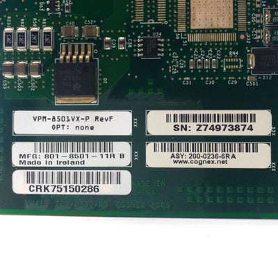 Used Cognex MVS-8501 Frame Grabber Card, PCI Slot, Camera Link, DB26