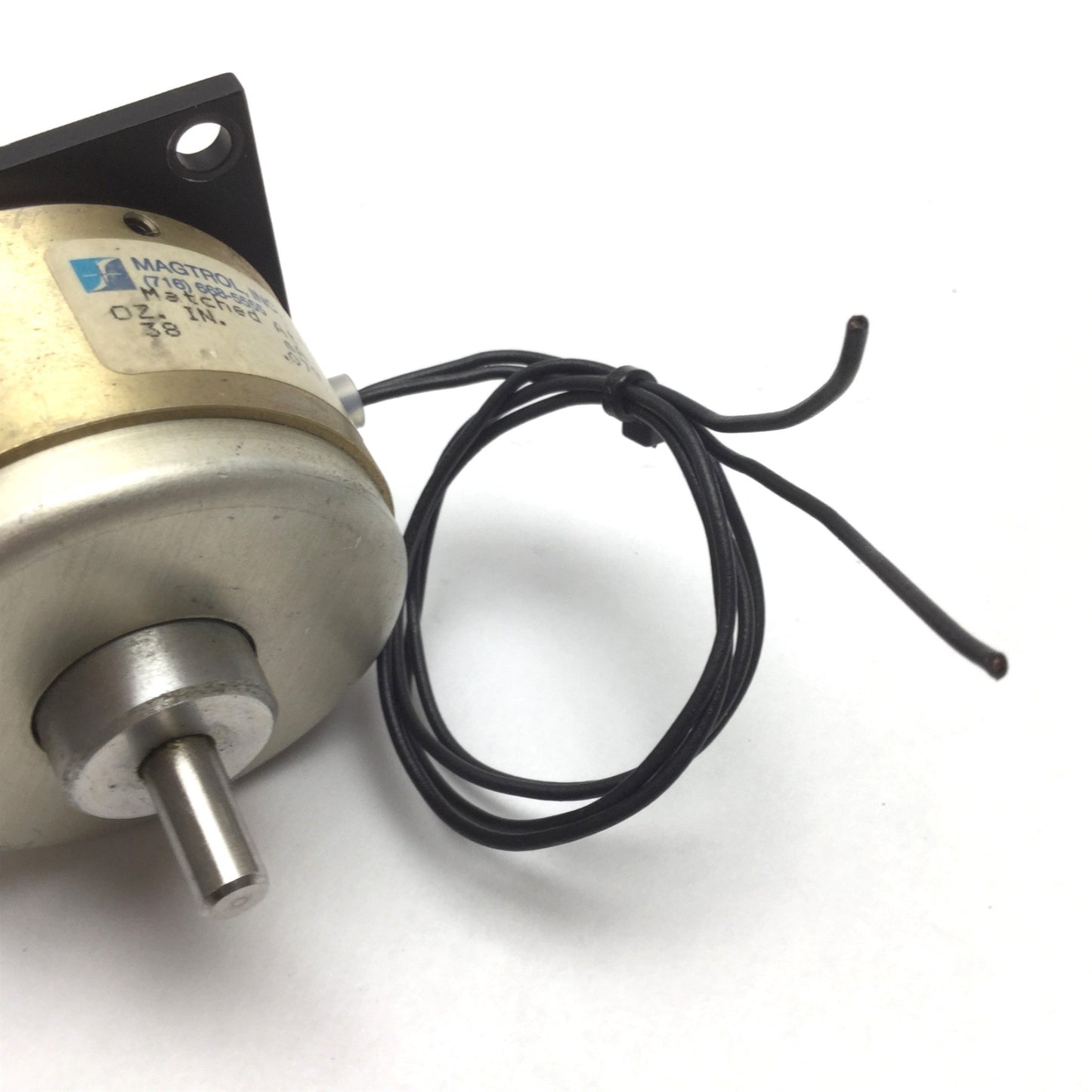 Used Magtrol MHB-38-1 Matched Hysteresis Brake, Voltage: 83VDC, Shaft: 0.25"