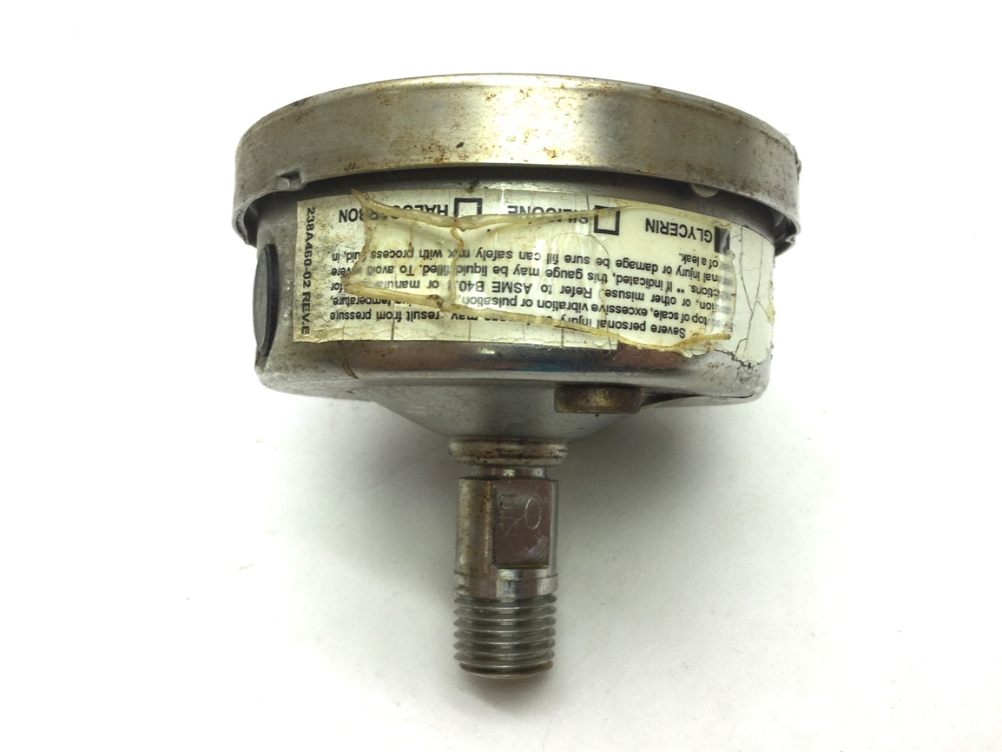 Used Lot of 3 Ashcroft 0-200 kPa Pressure Gauge Glycerin Filled 1/4" NPT 316 SS