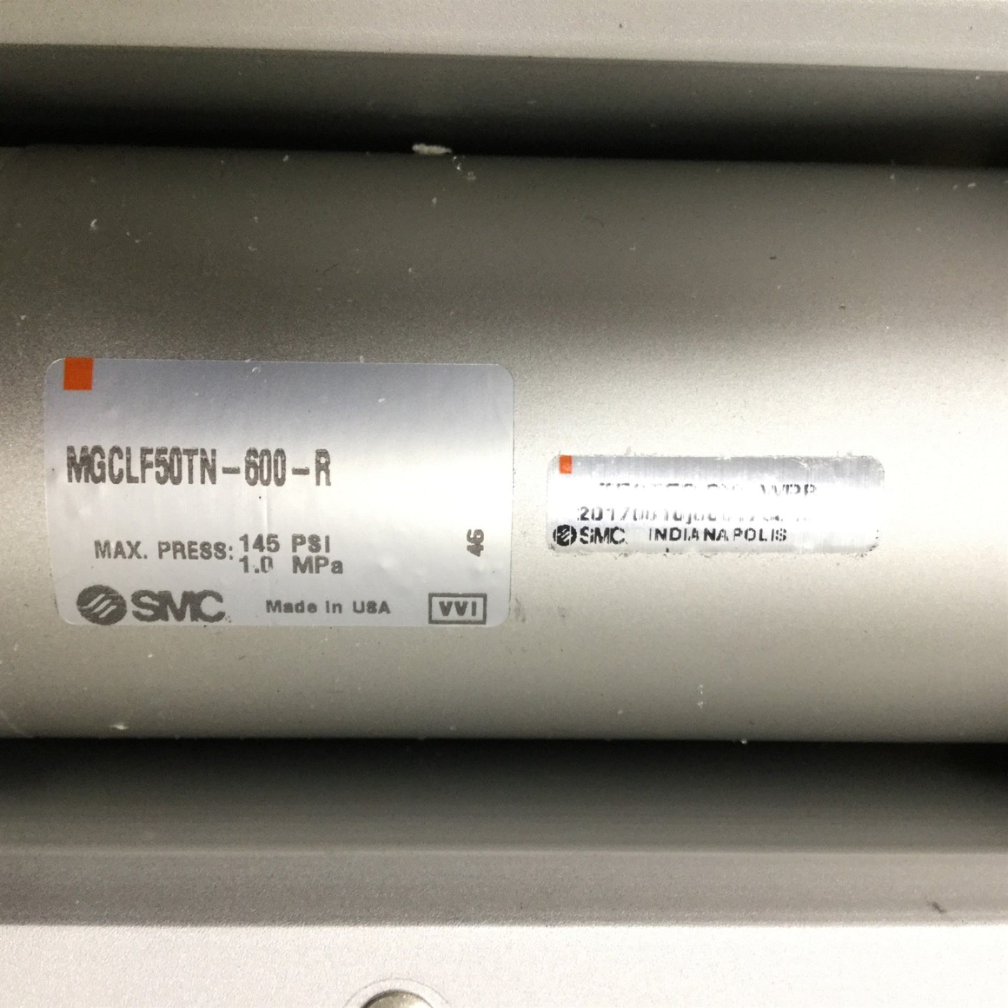 New SMC MGCLF50TN-600-R Guide Ball Bushing Bearing Cylinder 50mm Bore, 600mm NPT