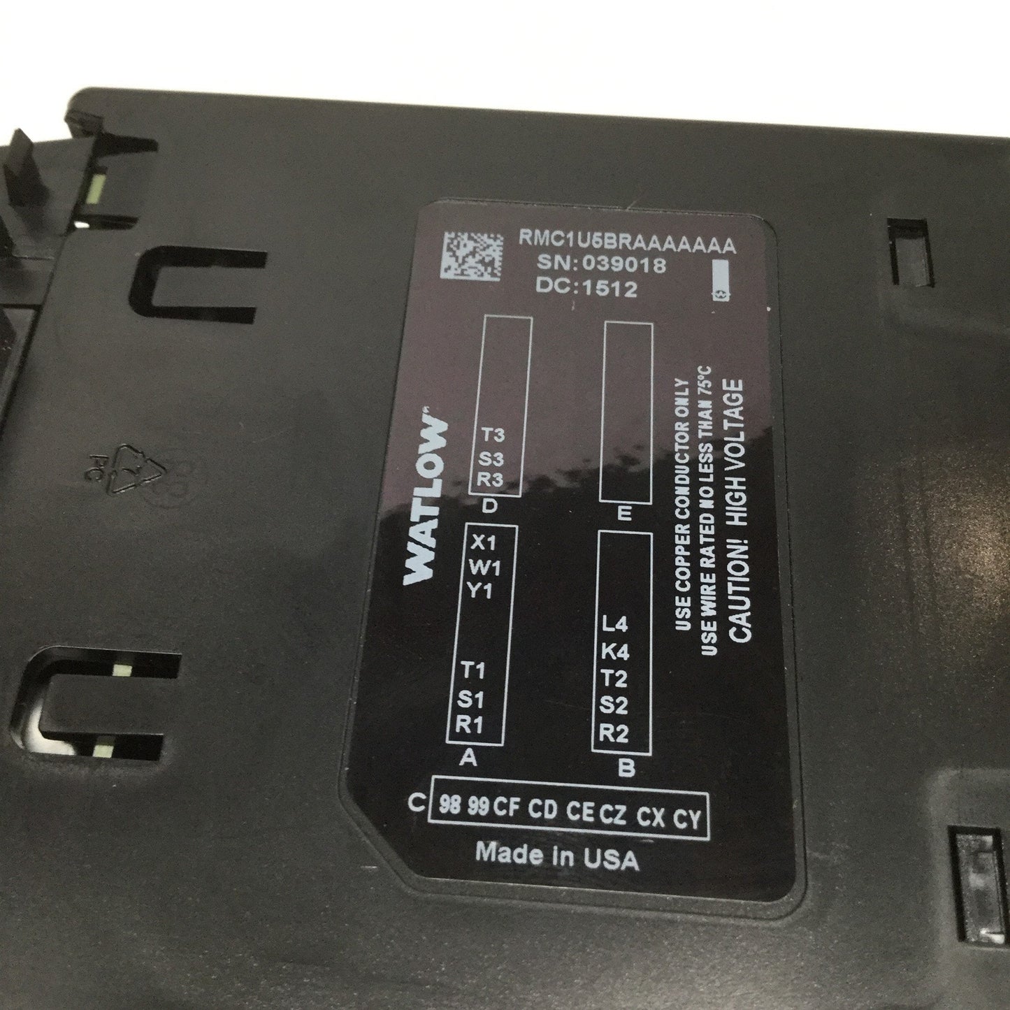 Used Watlow RM RMC1U5BRAAAAAAA EZ-ZONE PID Temperature Control Module 20.4-30V AC/DC