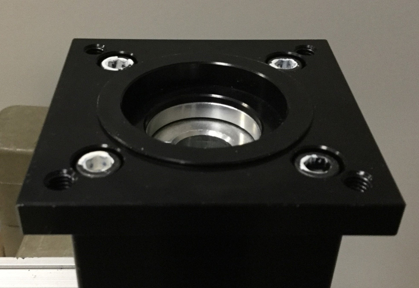 Used Parker Ball Screw Slide 650mm Travel Stage: 156x68mm Input: 16mm w/Adapter Plate