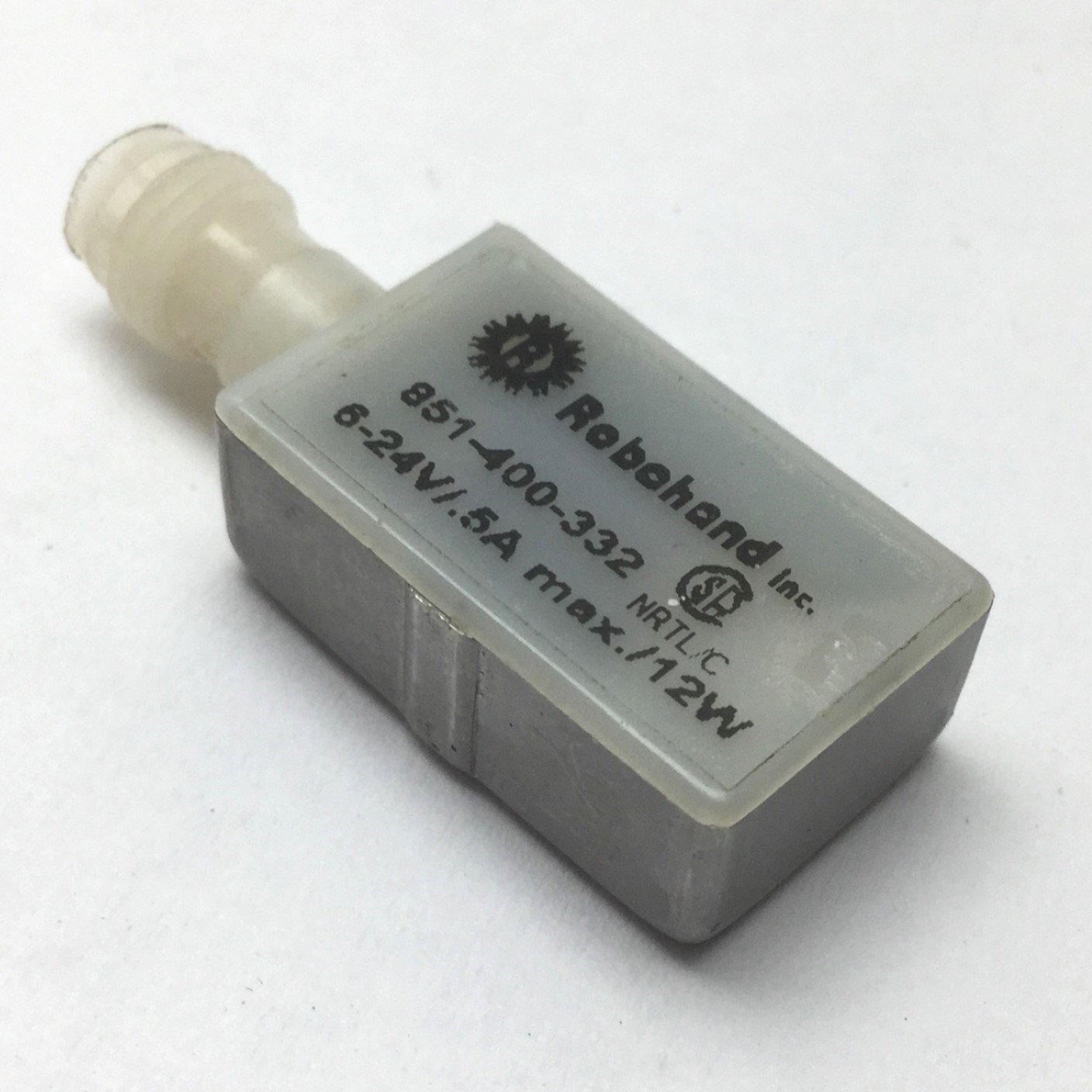 Used Robohand 851-400-332 Sensor, Voltage: 6-24V, Current: 0.5A, Watts: 12W, 3-Pin