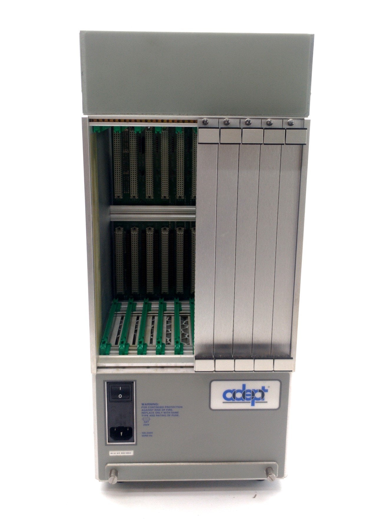 Used Adept 30340-40000 MV-10 Robot Controller Chassis Rack w/Power Supply, 10-Slot