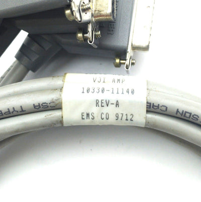 Used Adept 10330-11140 Rev. A Robot Cable Assembly, DB50 to 4x DB15, 36 Inches Long