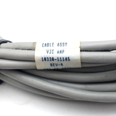 Used Adept 10330-11145 Rev. A VJI Amp Robot Cable Assembly, DB50 to 4x DB15, 7' Long