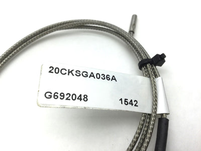 Used Watlow 20CKSGA036A Thermocouple Type K, Probe Length: 0.56, Diameter: 0.125"