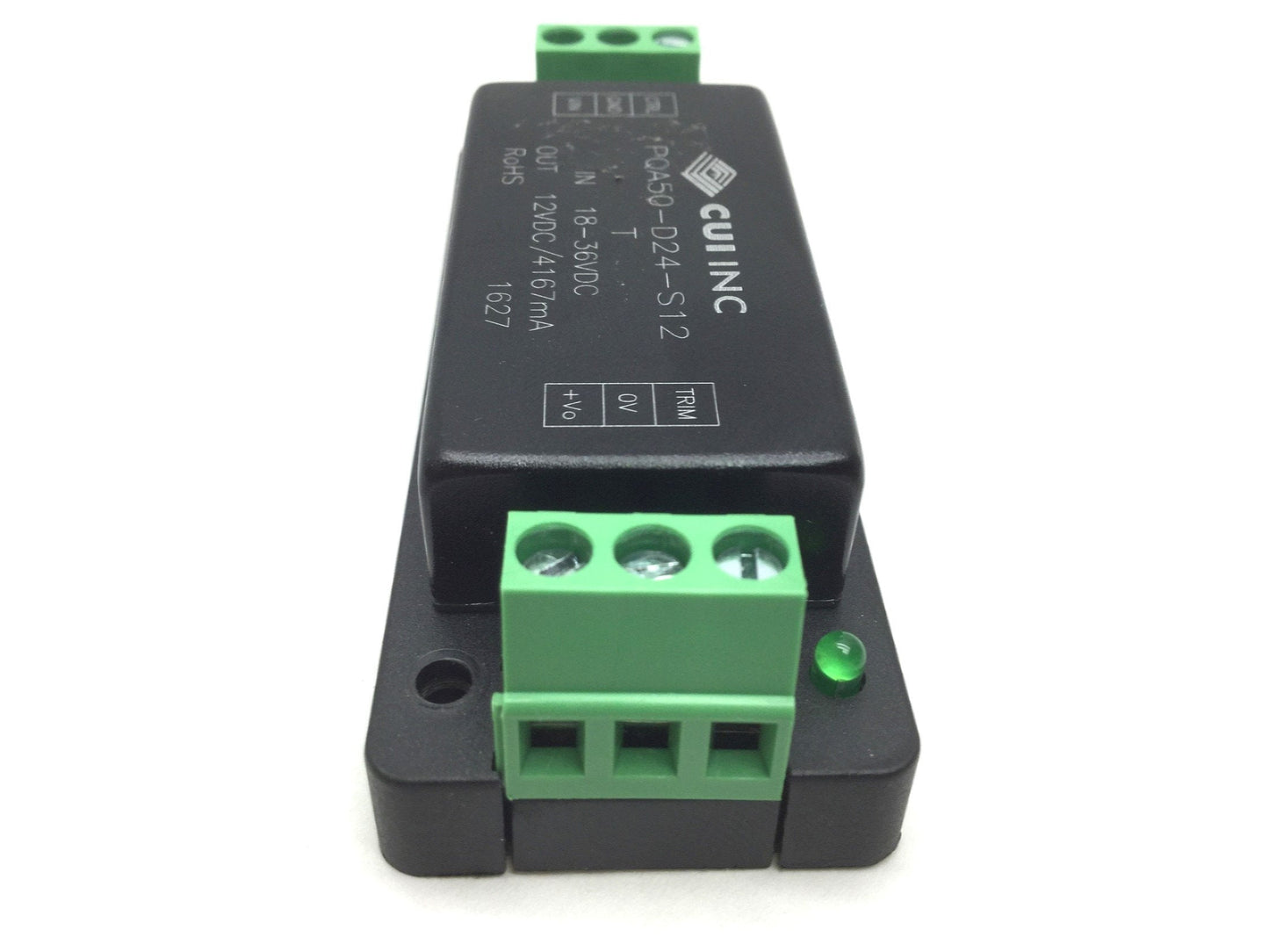 Used CUI Inc. PQA50-D24-S12-T DC to DC Converter, Input 18-36VDC, Output 12VDC 4167mA