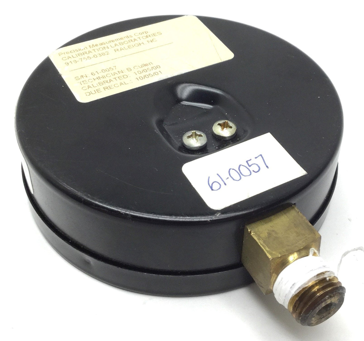 Used Ashcroft 405-06 Pressure Gauge, Face: 3-5/8", 0-60psi (0-400kPa), 1/4"NPT