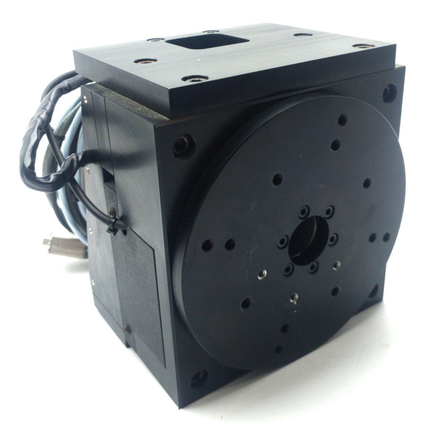 Used Visicon Rotary Stage w/Servo Motor & Encoder 5 13/16" Stage .0005° FineScan 80
