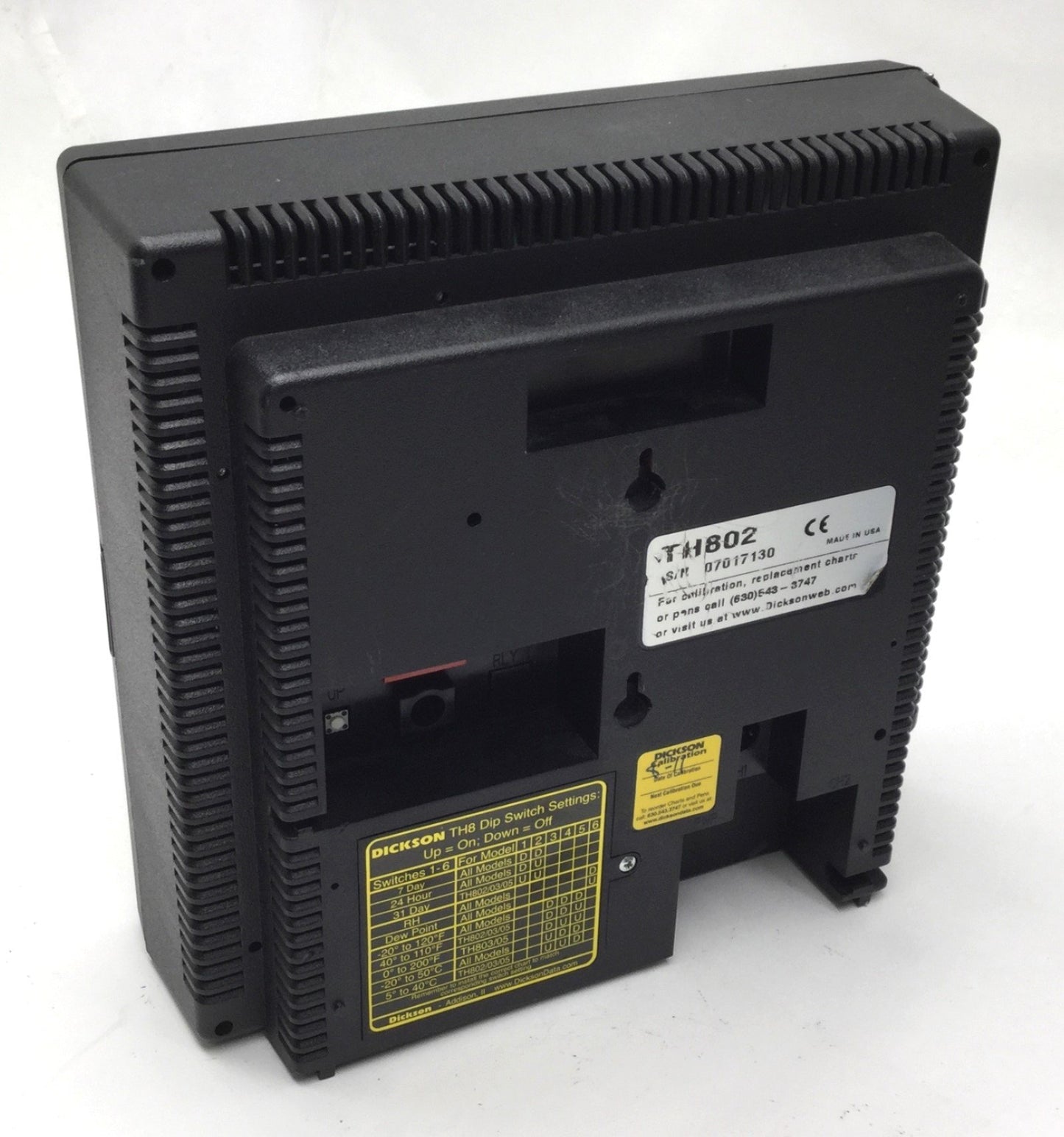 Used Dickson TH802 Temperature and Humidity Chart Recorder, Chart: 8" w/Alarm Option