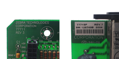 Used Zebra 77711 Rev. 3 Printer Power Supply Board, for 110XiIII
