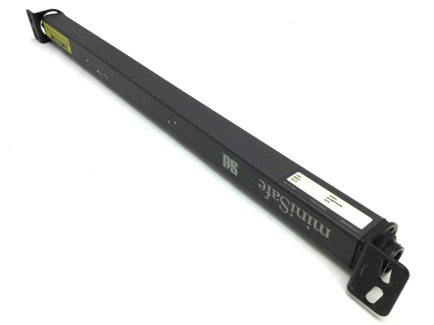 Used STI MiniSafe MS4320 Light Curtain Transmitter & Receiver, Beam: 0.5", L: 19.5"