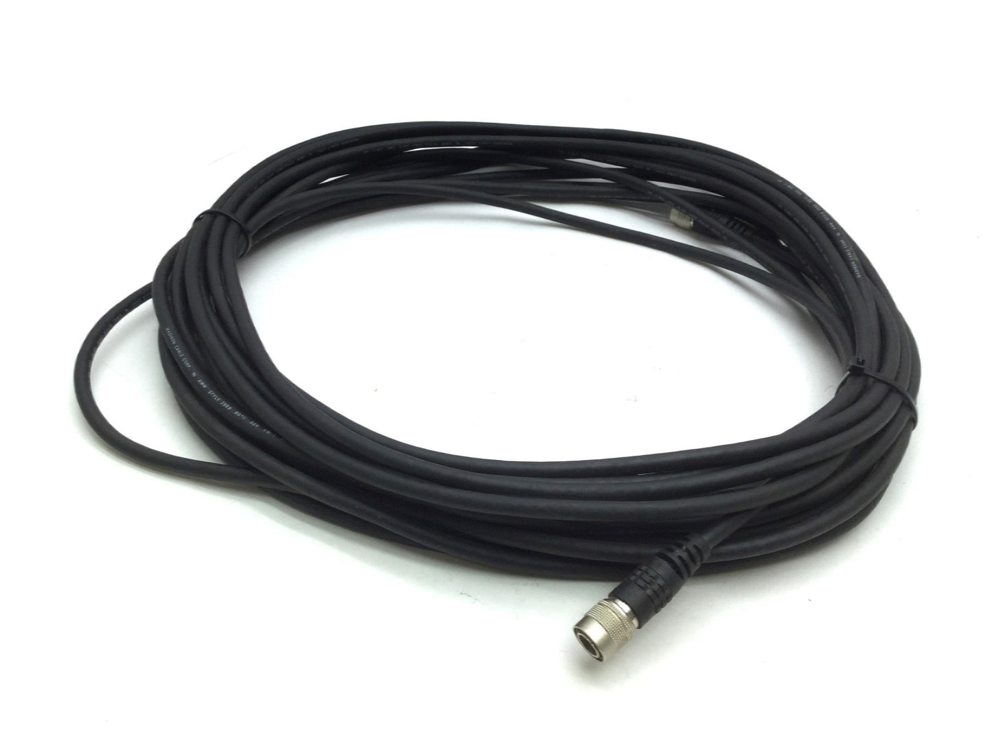 Used Camera Cable 12-Pin Hirose Round QD Male to Female 50' Long for Sony XC-Series