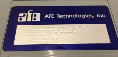 New AFE 94405-0303 Datapanel Model J, Voltage: 9V-35VDC, With Cable