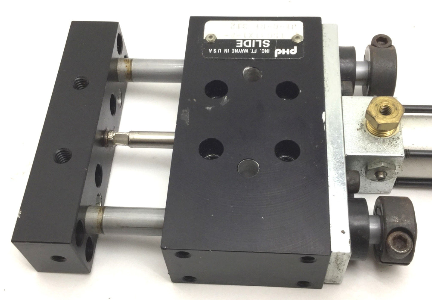 Used PHD TS031X1-A-J1-Q-R1 312 Pneumatic Slide Cylinder, 1" Stroke, Bore: 3/4"
