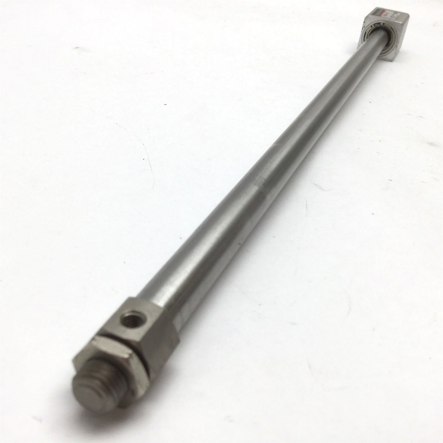Used SMC NCY2B10H-1200 Rodless Cylinder, Stroke: 12", Bore: 3/8", Ports: 10-32