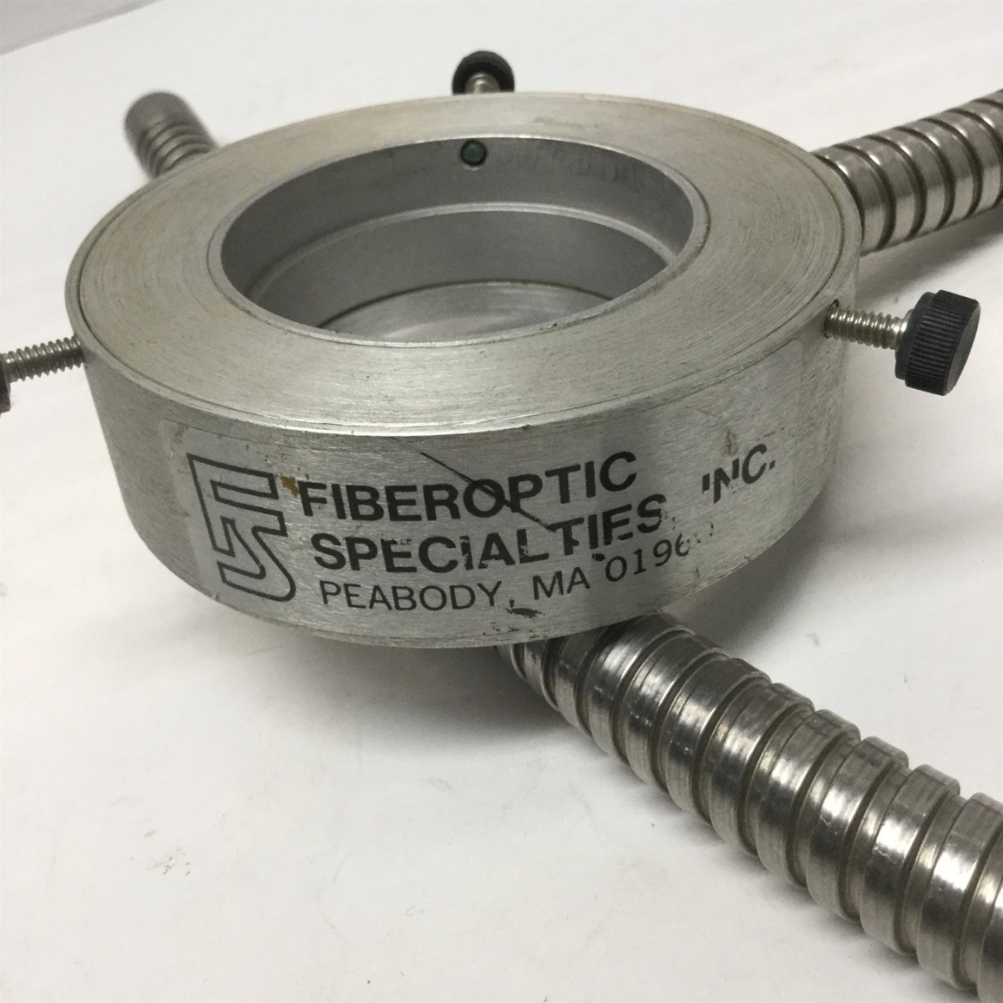 Used Fiberoptic Specialties Fiber Optic Ring Light Guide, 5/8" Input, 2" ID, 36" Long