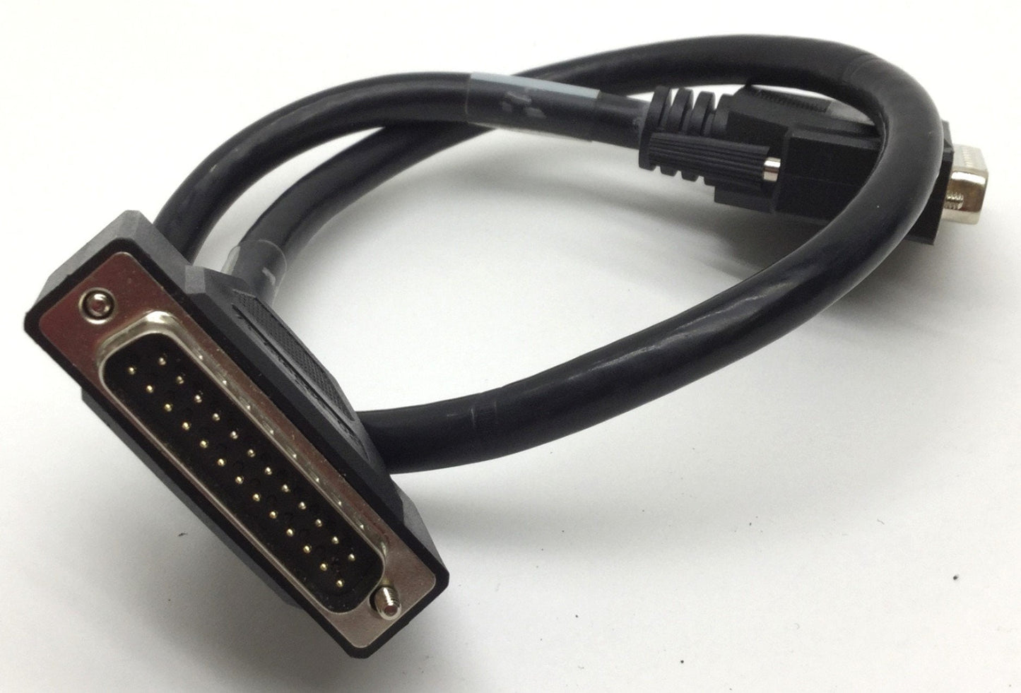 Used Parker VM25 PLC Breakout Board, DB25 to Screw Terminals, DIN Rail, With Cable