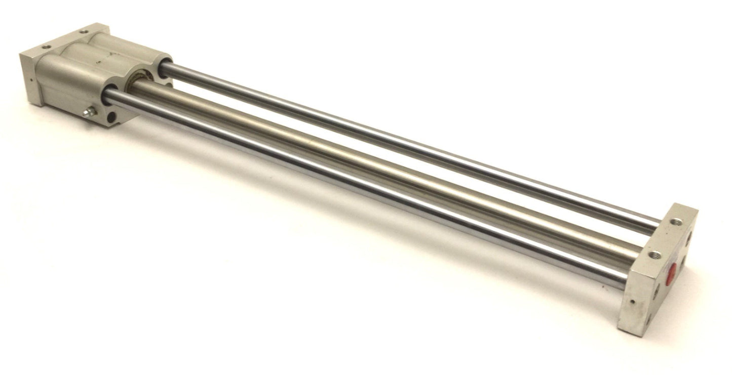 Used Bimba Ultran USS-0410 MH Rodless Cylinder, Travel: 17", *Modified*