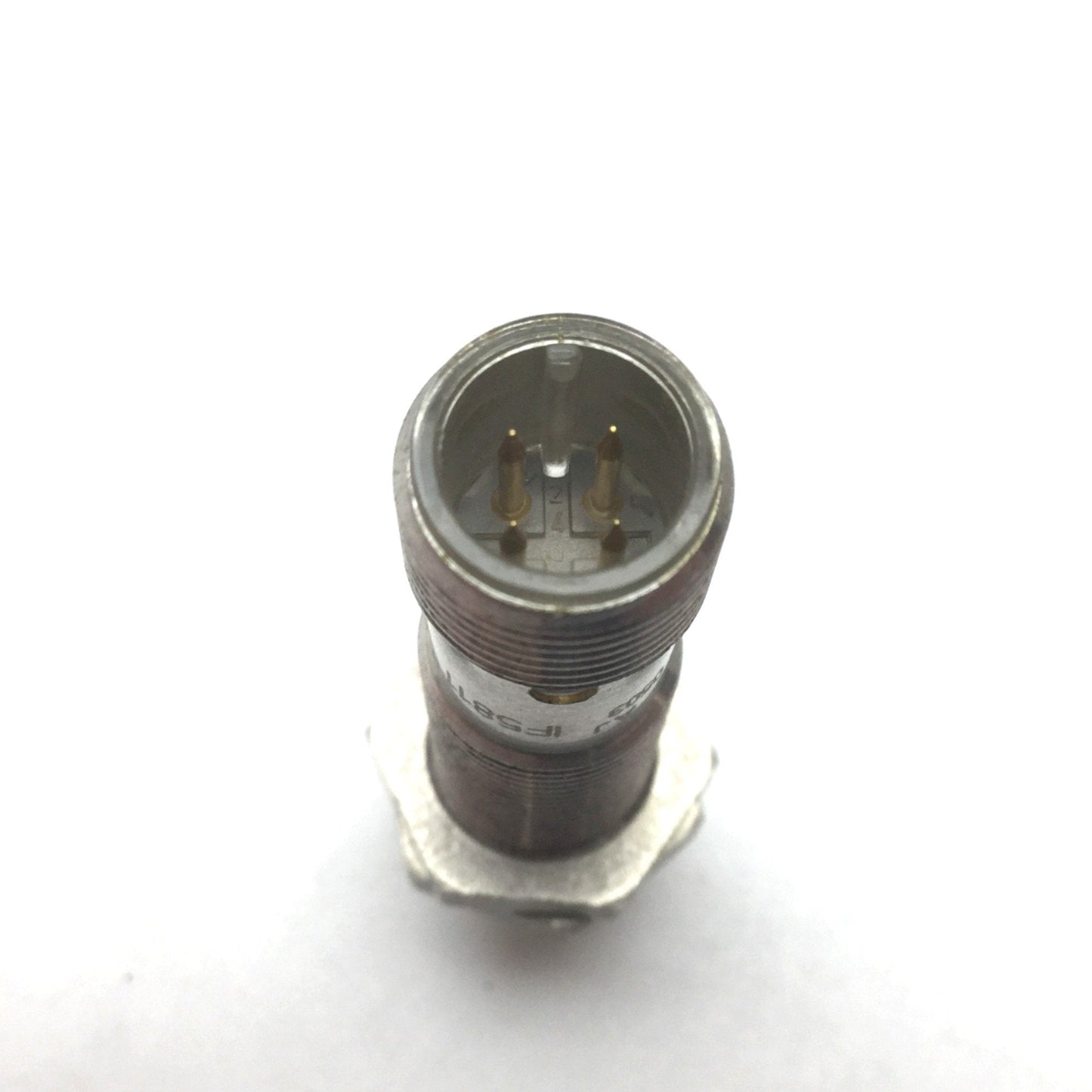 Used IFM Efector IF5811 Inductive Proximity Sensor, Range: 7mm, Power: 10-30VDC, Barrel: M12