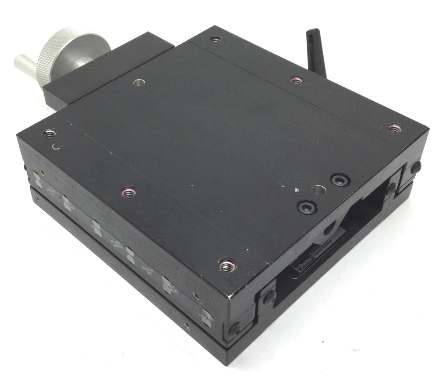 Used Parker 4945-04 Ball Bearing Positioning Table, Travel: 4" Carriage: 6 x 6"