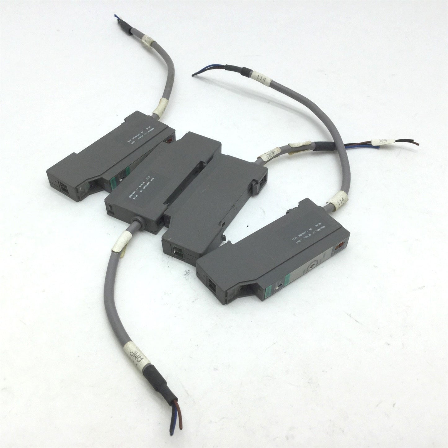 Used Lot of 4 Sunx GA-15 DC Amplifiers, 12-24VDC, For GH Proximity Sensors
