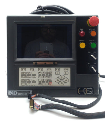 Used Kawasaki AD Controller Operator Panel w/Cable 9" Screen, 3.5" FDD For A50F/JS-5