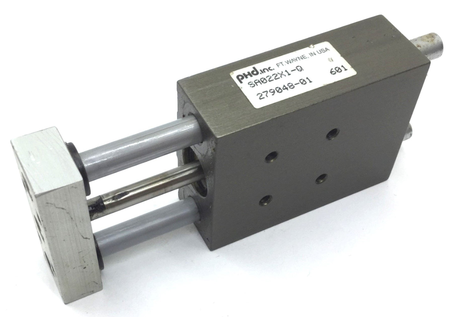 Used PHD SA022X1-Q Pneumatic Cylinder, Travel: 1", Ports: 10-32, Bore: 1/2"