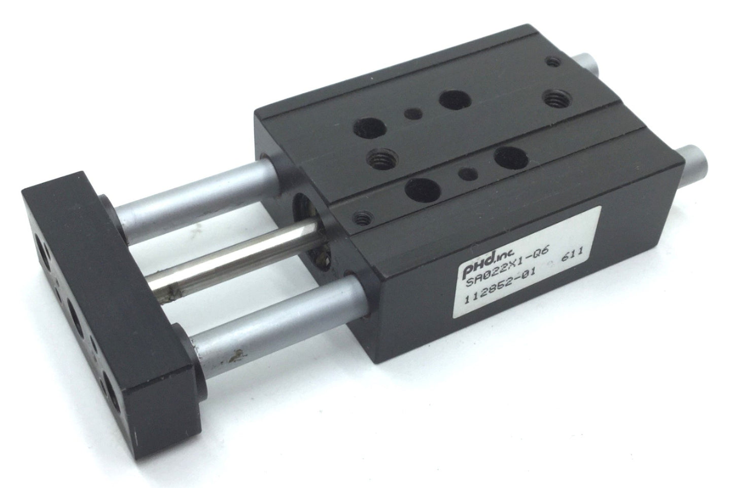 Used PHD SA022X1-Q6 Pneumatic Cylinder, Travel: 1", Ports: 10-32, Bore: 1/2"