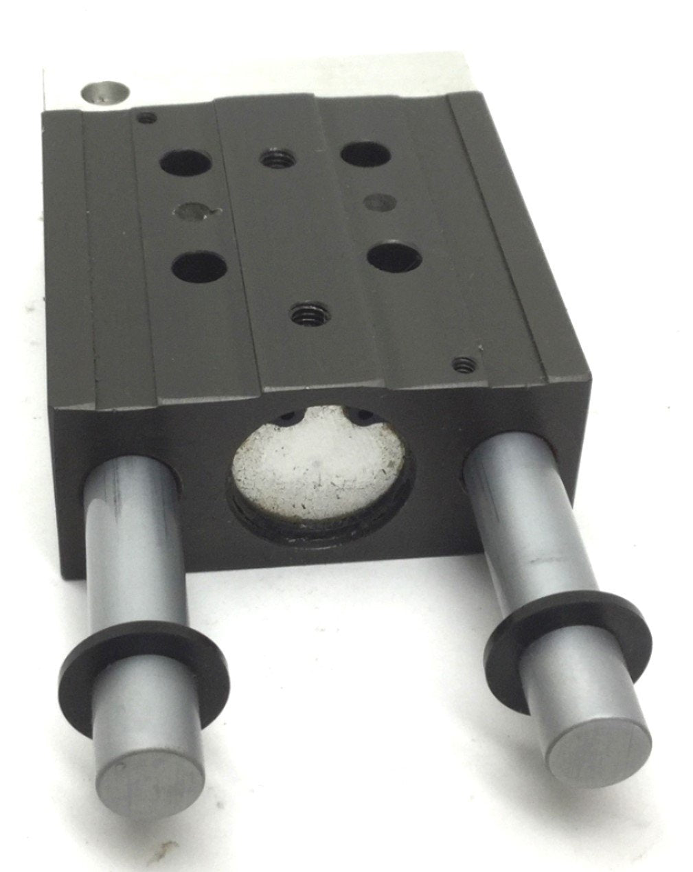 Used PHD SA033X1-J1-Q6-R1 Pneumatic Guided Cylinder, Stroke: 1", Ports: 10-32