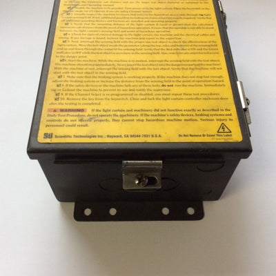Used STI MS4320B-2 Minisafe-B FlexSafe 43268-0200 Series 20" Light Curtain Controller
