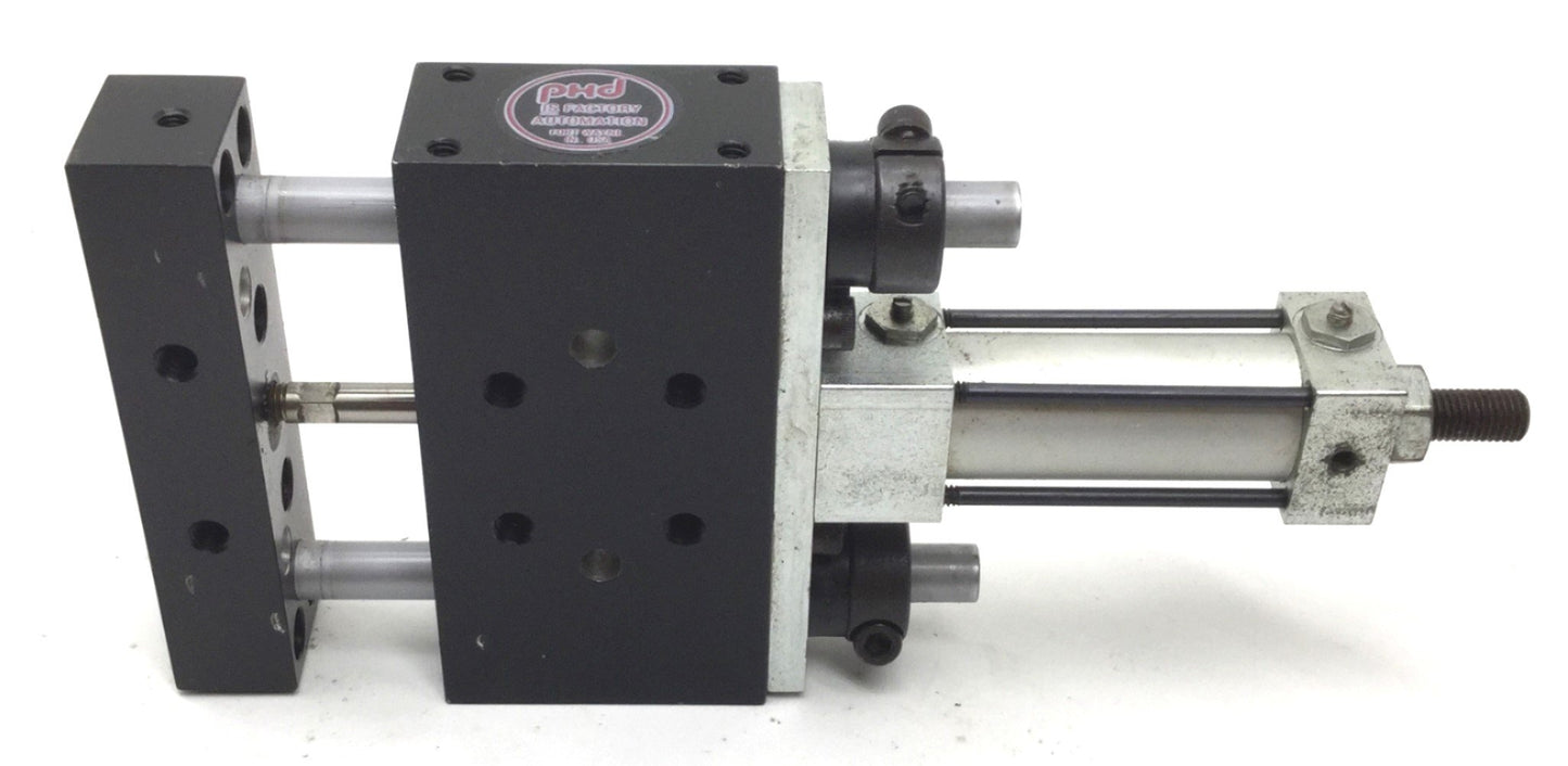 Used PHD TS031X1-A-J1-Q-R1 Pneumatic Slide Cylinder, 1" Stroke, Bore: 3/4"