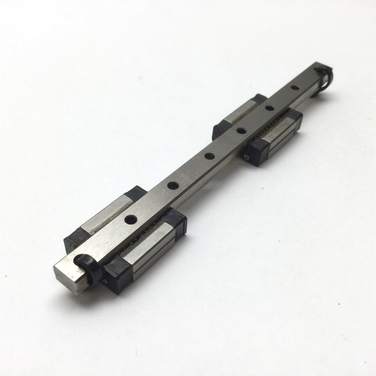 Used IKO LWL7 Linear Rail W/ 2x Bearing Blocks, Rail Length 4.5", Blocks 0.91"x0.67"