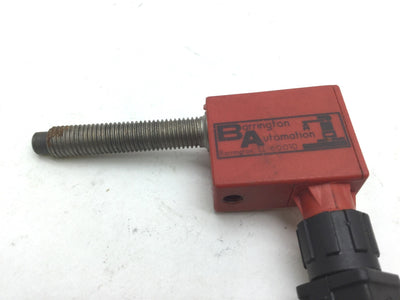 Used Barrington PRS-Q Sensing Switch NPN, Cable: 5', Stop Screw: 5/16-24 L:1.5"